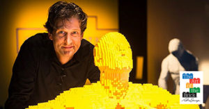 Nathan Sawaya é o artista que fez diversas esculturas com peças de LEGO e traz seu trabalho ao Brasil (Foto: divulgação)