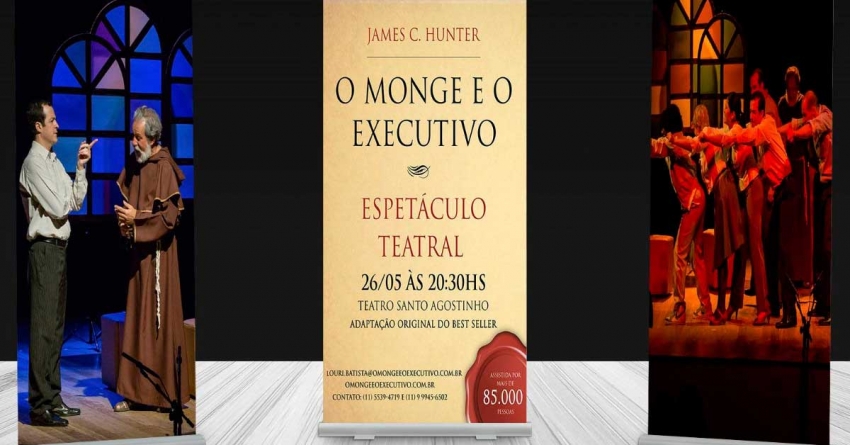 “O Monge e o Executivo” vira peça teatral e está em cartaz em São Paulo