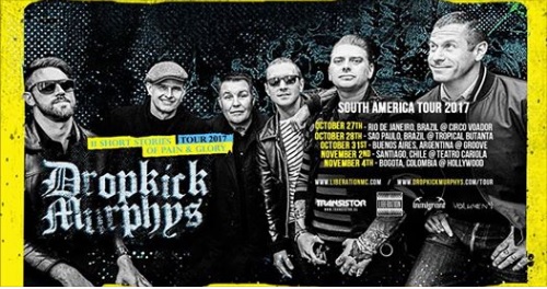 Dropkick Murphys toca no Brasil em outubro