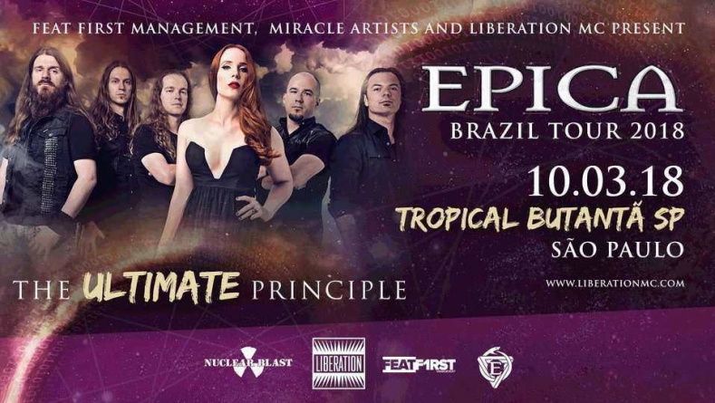 Epica confirma shows no Brasil em março de 2018
