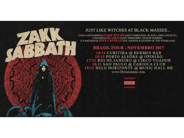 Zakk Wylde vem ao Brasil para tocar clássicos do Black Sabbath