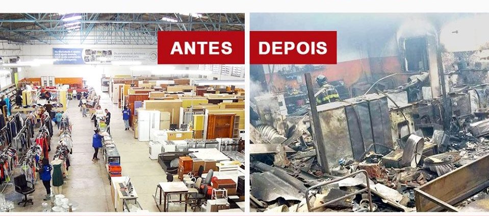 Casas André Luiz fazem campanha de arrecadação após incêndio