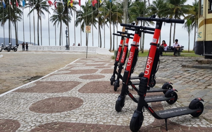 Uber lança aluguel de patinetes elétricos em Santos