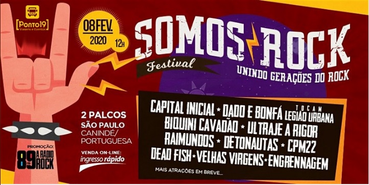 Festival “Somos Rock” reúne várias bandas de rock no Canindé