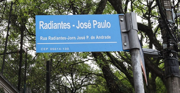 Novo nome da Rua Radiantes homenageia o jornalista José Paulo de Andrade