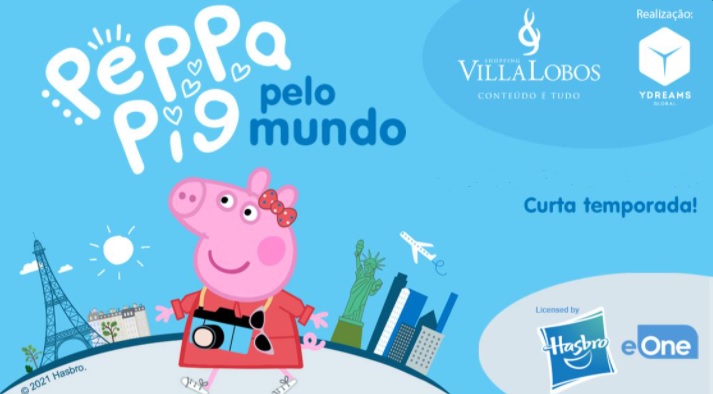 Circuito de brincadeiras “Peppa Pig pelo Mundo” está em suas últimas semanas