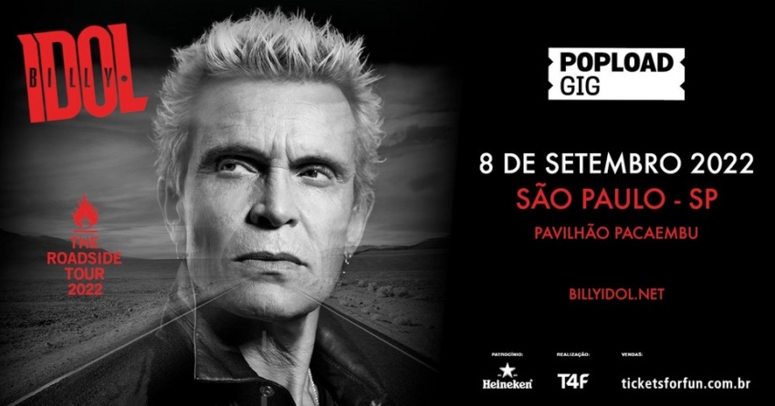 Popload traz Billy Idol para show único em São Paulo