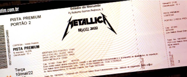 89FM faz concurso que dá par de ingressos pro show do Metallica!