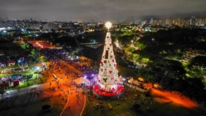 Árvore de Natal de São Paulo foi inaugurada no Parque Villa-Lobos