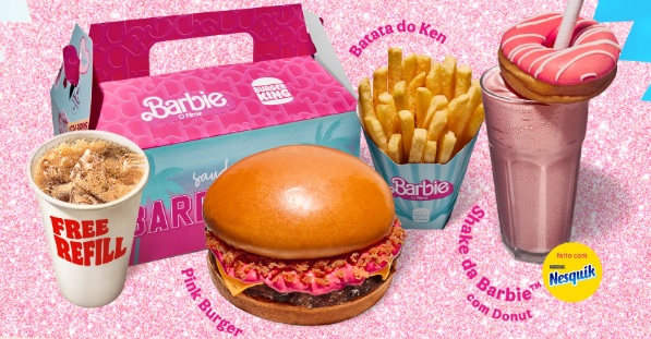 Burger King lança combo especial em homenagem ao filme da Barbie