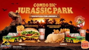 Burger King lança combos especiais em celebração aos 30 anos de Jurassic Park